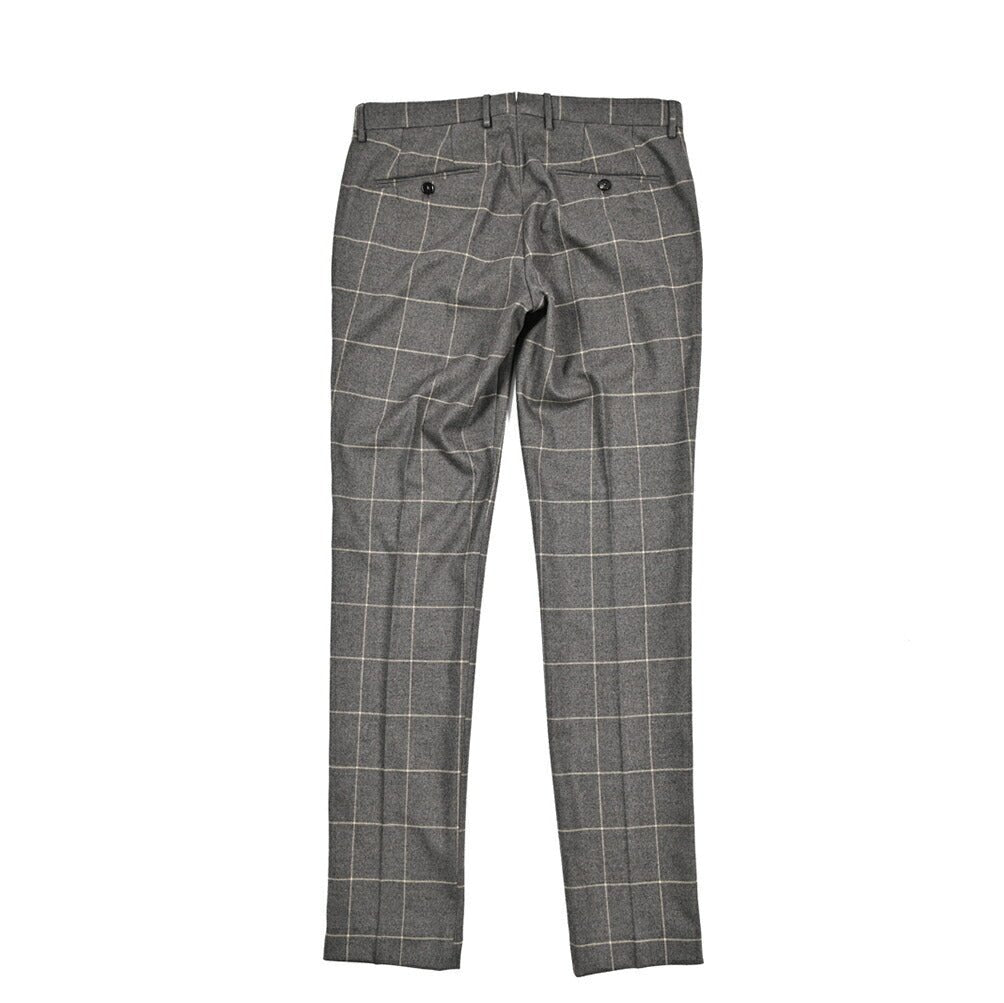 BERWICH “SC SLIM” ストレッチコットン ノータックパンツ グレー(grey) 46 | GUARDAROBA MILANO OFFICIAL STORE