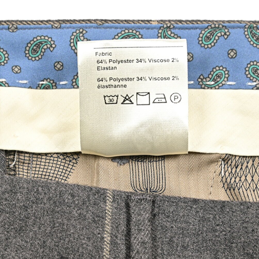 BERWICH “SC SLIM” ストレッチコットン ノータックパンツ グレー(grey) 46 | GUARDAROBA MILANO OFFICIAL STORE