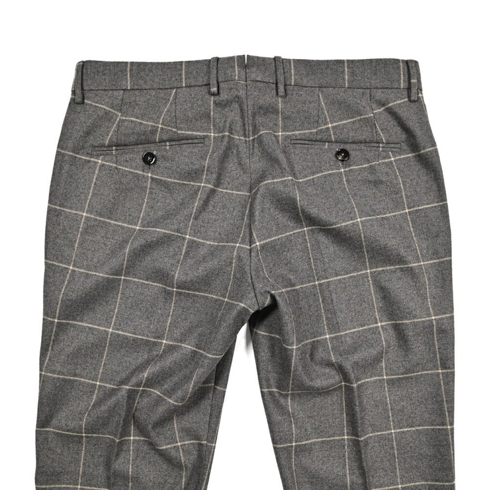 BERWICH “SC SLIM” ストレッチコットン ノータックパンツ グレー(grey) 46 | GUARDAROBA MILANO OFFICIAL STORE