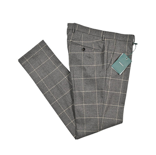 BERWICH “SC SLIM” ストレッチコットン ノータックパンツ グレー(grey) 46 | GUARDAROBA MILANO OFFICIAL STORE