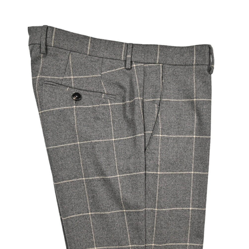 BERWICH “SC SLIM” ストレッチコットン ノータックパンツ グレー(grey) 46 | GUARDAROBA MILANO OFFICIAL STORE
