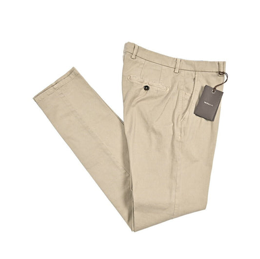 BERWICH "SC SLIM - GD" ストレッチコットンチノ ノータックパンツ ベージュ(beige) 46 | GUARDAROBA MILANO OFFICIAL STORE