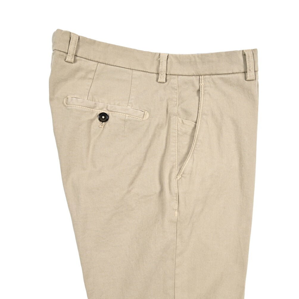 BERWICH "SC SLIM - GD" ストレッチコットンチノ ノータックパンツ ベージュ(beige) 46 | GUARDAROBA MILANO OFFICIAL STORE