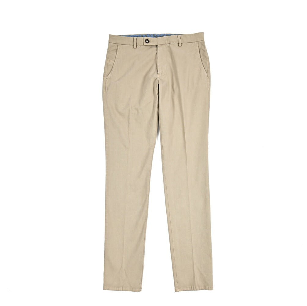 BERWICH "SC SLIM - GD" ストレッチコットンチノ ノータックパンツ ベージュ(beige) 46 | GUARDAROBA MILANO OFFICIAL STORE