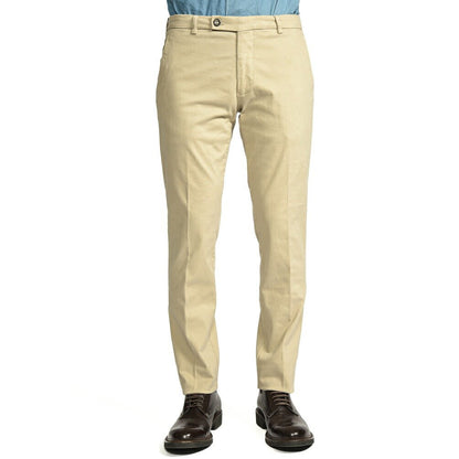 BERWICH "SC SLIM - GD" ストレッチコットンチノ ノータックパンツ ベージュ(beige) 46 | GUARDAROBA MILANO OFFICIAL STORE