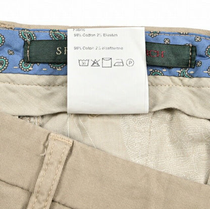 BERWICH "SC SLIM - GD" ストレッチコットンチノ ノータックパンツ ベージュ(beige) 46 | GUARDAROBA MILANO OFFICIAL STORE