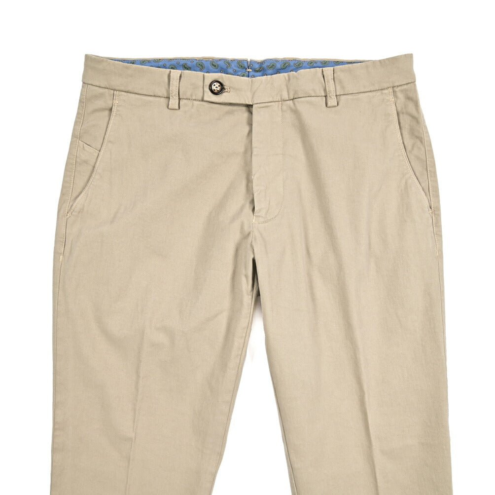 BERWICH "SC SLIM - GD" ストレッチコットンチノ ノータックパンツ ベージュ(beige) 46 | GUARDAROBA MILANO OFFICIAL STORE