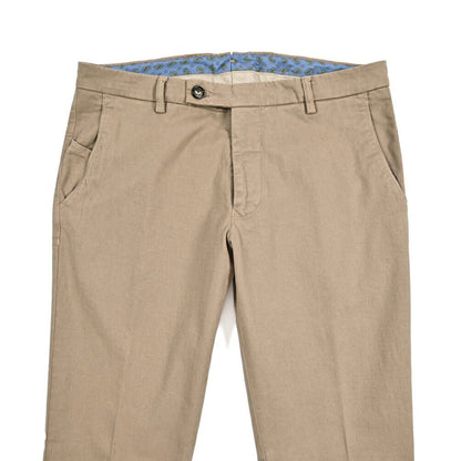 BERWICH "SC SLIM - GD" ストレッチコットンチノ ノータックパンツ ブラウン(noce) 46 | GUARDAROBA MILANO OFFICIAL STORE