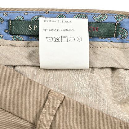 BERWICH "SC SLIM - GD" ストレッチコットンチノ ノータックパンツ ブラウン(noce) 46 | GUARDAROBA MILANO OFFICIAL STORE