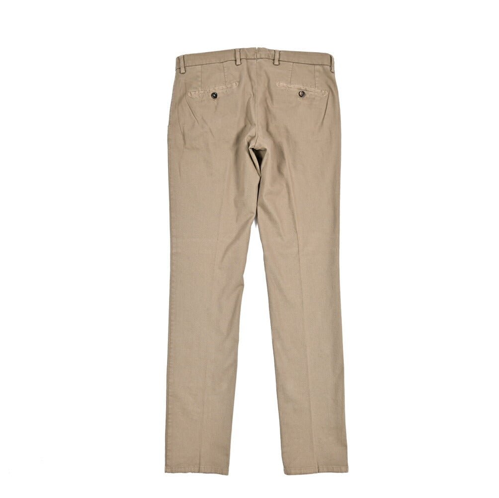 BERWICH "SC SLIM - GD" ストレッチコットンチノ ノータックパンツ ブラウン(noce) 46 | GUARDAROBA MILANO OFFICIAL STORE