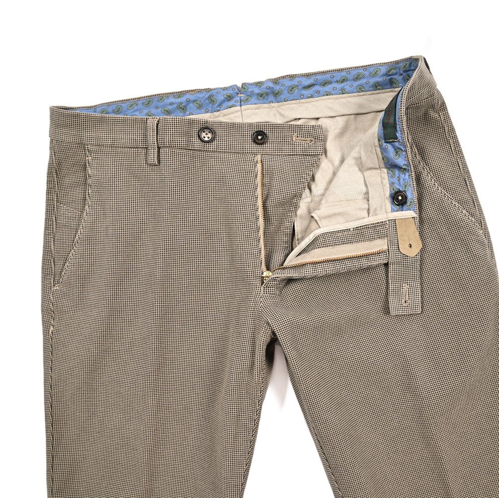 BERWICH “SC SLIM-GD” ストレッチコットン ノータックチノパンツ ベージュ(noce) 46 | GUARDAROBA MILANO OFFICIAL STORE