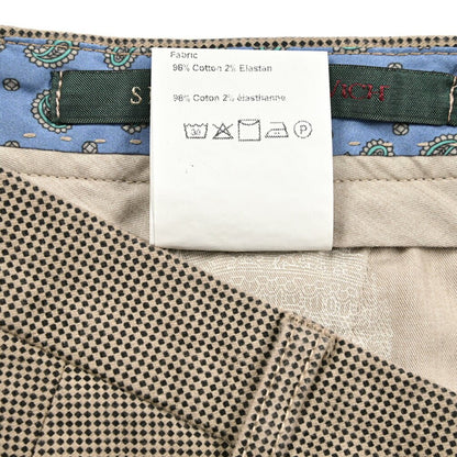 BERWICH “SC SLIM-GD” ストレッチコットン ノータックチノパンツ ベージュ(noce) 46 | GUARDAROBA MILANO OFFICIAL STORE
