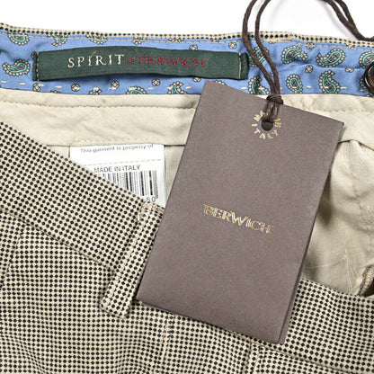 BERWICH “SC SLIM-GD” ストレッチコットン ノータックチノパンツ ベージュ(beige) 48 | GUARDAROBA MILANO OFFICIAL STORE
