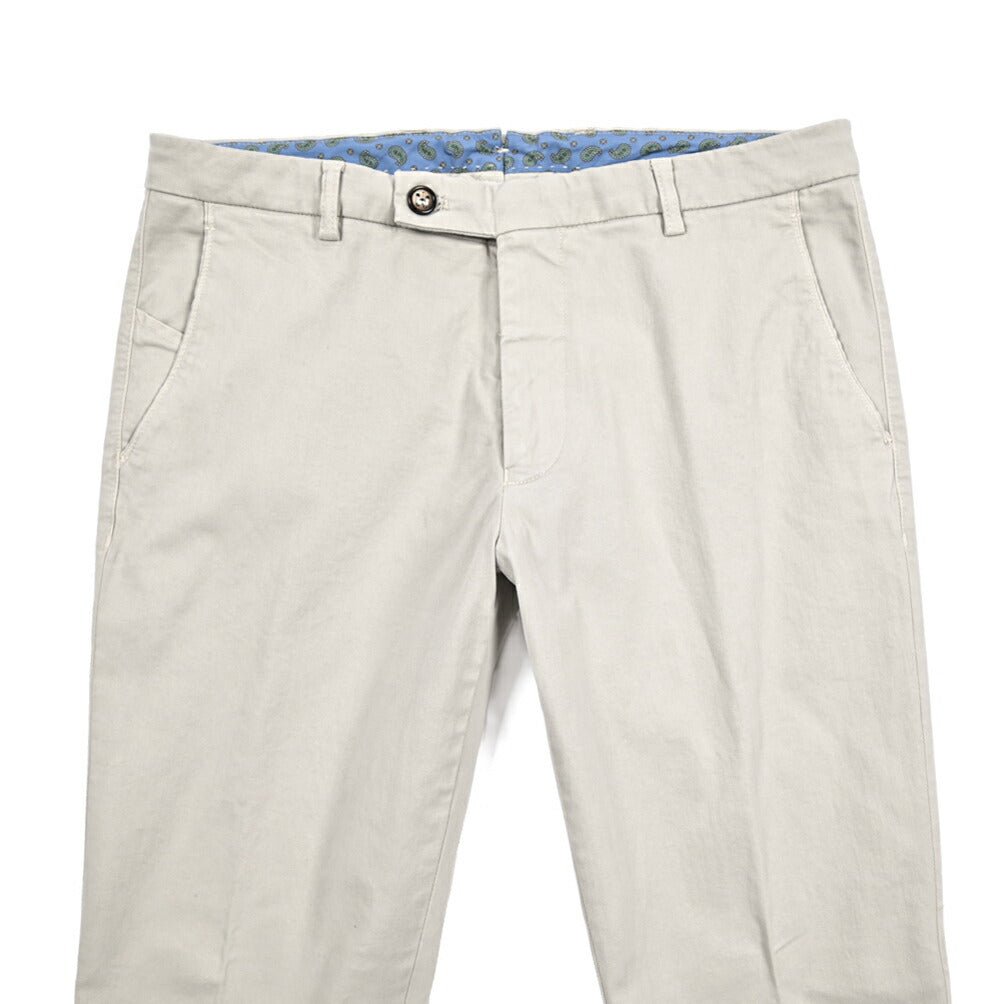 BERWICH “SC SLIM - GD” ストレッチコットン ノータックチノパンツ グレージュ(pomice) 46 | GUARDAROBA MILANO OFFICIAL STORE
