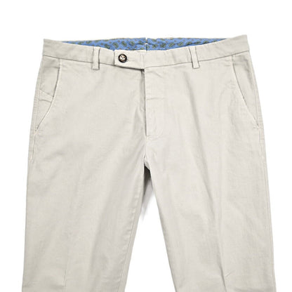 BERWICH “SC SLIM - GD” ストレッチコットン ノータックチノパンツ グレージュ(pomice) 46 | GUARDAROBA MILANO OFFICIAL STORE