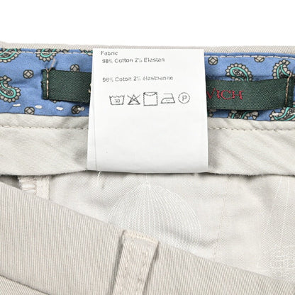 BERWICH “SC SLIM - GD” ストレッチコットン ノータックチノパンツ グレージュ(pomice) 46 | GUARDAROBA MILANO OFFICIAL STORE