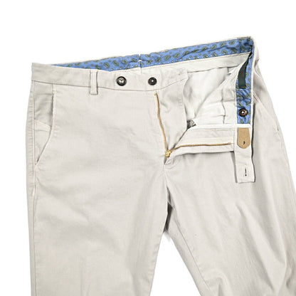 BERWICH “SC SLIM - GD” ストレッチコットン ノータックチノパンツ グレージュ(pomice) 46 | GUARDAROBA MILANO OFFICIAL STORE