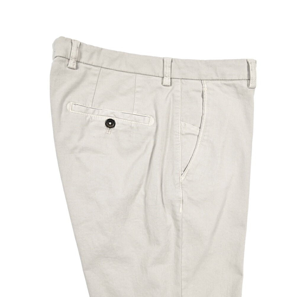 BERWICH “SC SLIM - GD” ストレッチコットン ノータックチノパンツ グレージュ(pomice) 46 | GUARDAROBA MILANO OFFICIAL STORE
