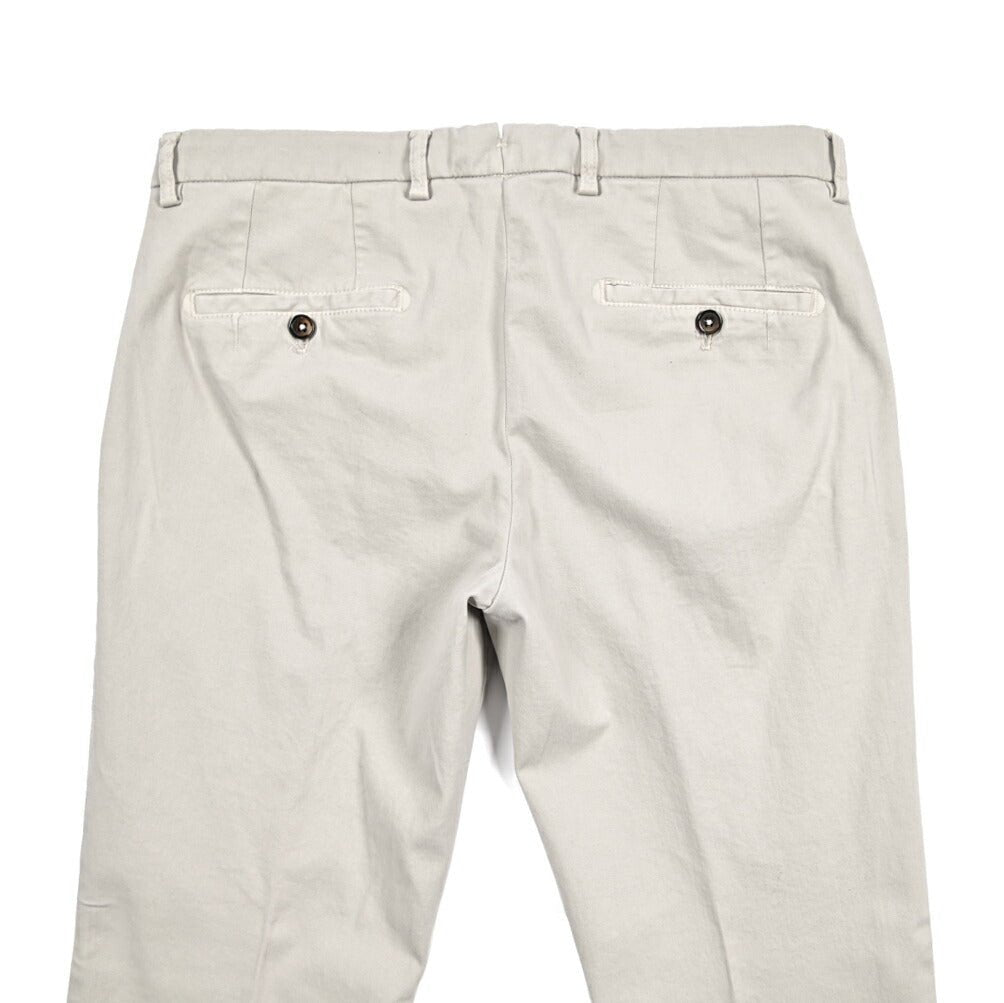 BERWICH “SC SLIM - GD” ストレッチコットン ノータックチノパンツ グレージュ(pomice) 46 | GUARDAROBA MILANO OFFICIAL STORE