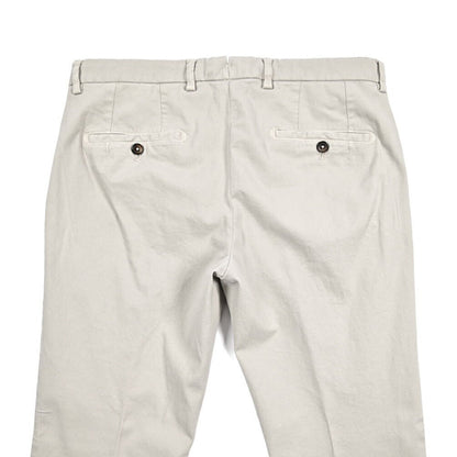 BERWICH “SC SLIM - GD” ストレッチコットン ノータックチノパンツ グレージュ(pomice) 46 | GUARDAROBA MILANO OFFICIAL STORE