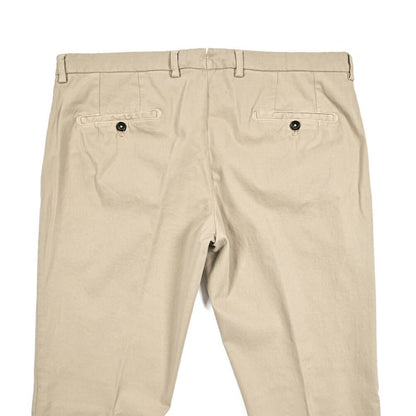 BERWICH “SC SLIM - GD” ストレッチコットン ノータックチノパンツ ベージュ(beige) 54 | GUARDAROBA MILANO OFFICIAL STORE