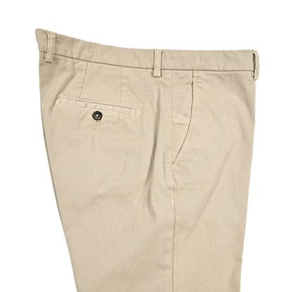 BERWICH “SC SLIM - GD” ストレッチコットン ノータックチノパンツ ベージュ(beige) 54 | GUARDAROBA MILANO OFFICIAL STORE