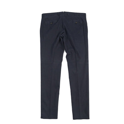BERWICH “SC SLIM-GD” ストレッチコットン ノータックチノパンツ ネイビー(navy) 54 | GUARDAROBA MILANO OFFICIAL STORE