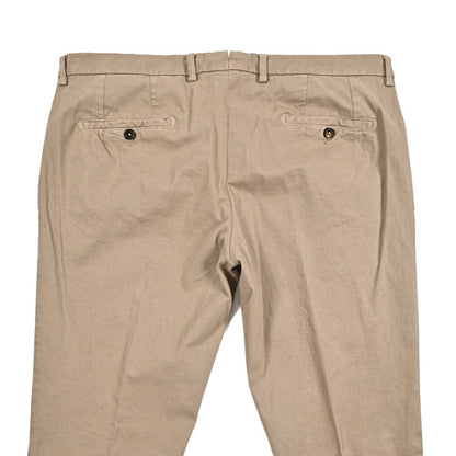 BERWICH “SC SLIM - GD” ストレッチコットン ノータックチノパンツ ベージュ(noce) 54 | GUARDAROBA MILANO OFFICIAL STORE