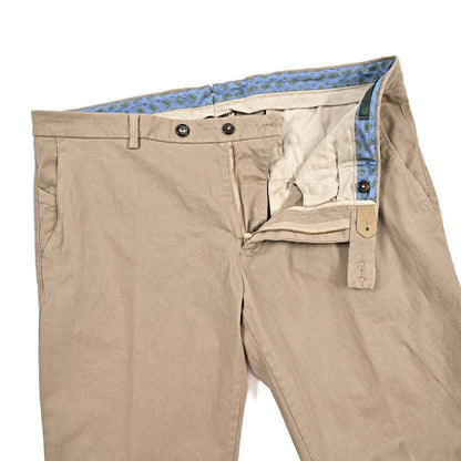 BERWICH “SC SLIM - GD” ストレッチコットン ノータックチノパンツ ベージュ(noce) 54 | GUARDAROBA MILANO OFFICIAL STORE