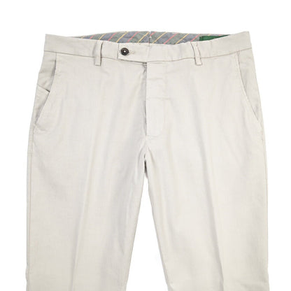 BERWICH “SC SLIM-GD” ストレッチコットン ノータックチノパンツ グレー(pomice008) 46 | GUARDAROBA MILANO OFFICIAL STORE