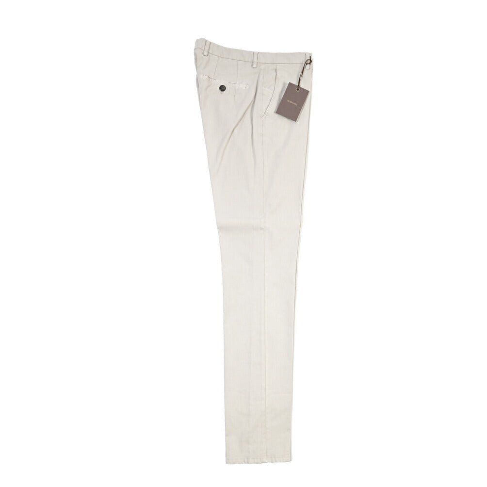 BERWICH “SC SLIM-GD” ストレッチコットン ノータックチノパンツ グレー(pomice008) 46 | GUARDAROBA MILANO OFFICIAL STORE