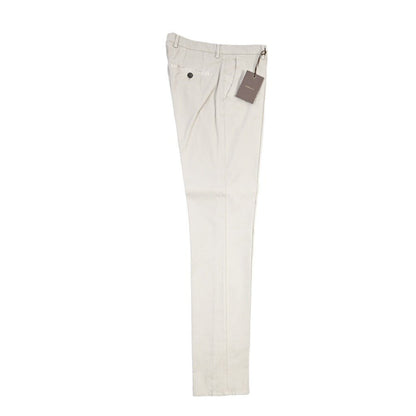 BERWICH “SC SLIM-GD” ストレッチコットン ノータックチノパンツ グレー(pomice008) 46 | GUARDAROBA MILANO OFFICIAL STORE