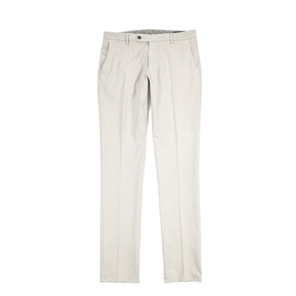 BERWICH “SC SLIM-GD” ストレッチコットン ノータックチノパンツ グレー(pomice008) 46 | GUARDAROBA MILANO OFFICIAL STORE