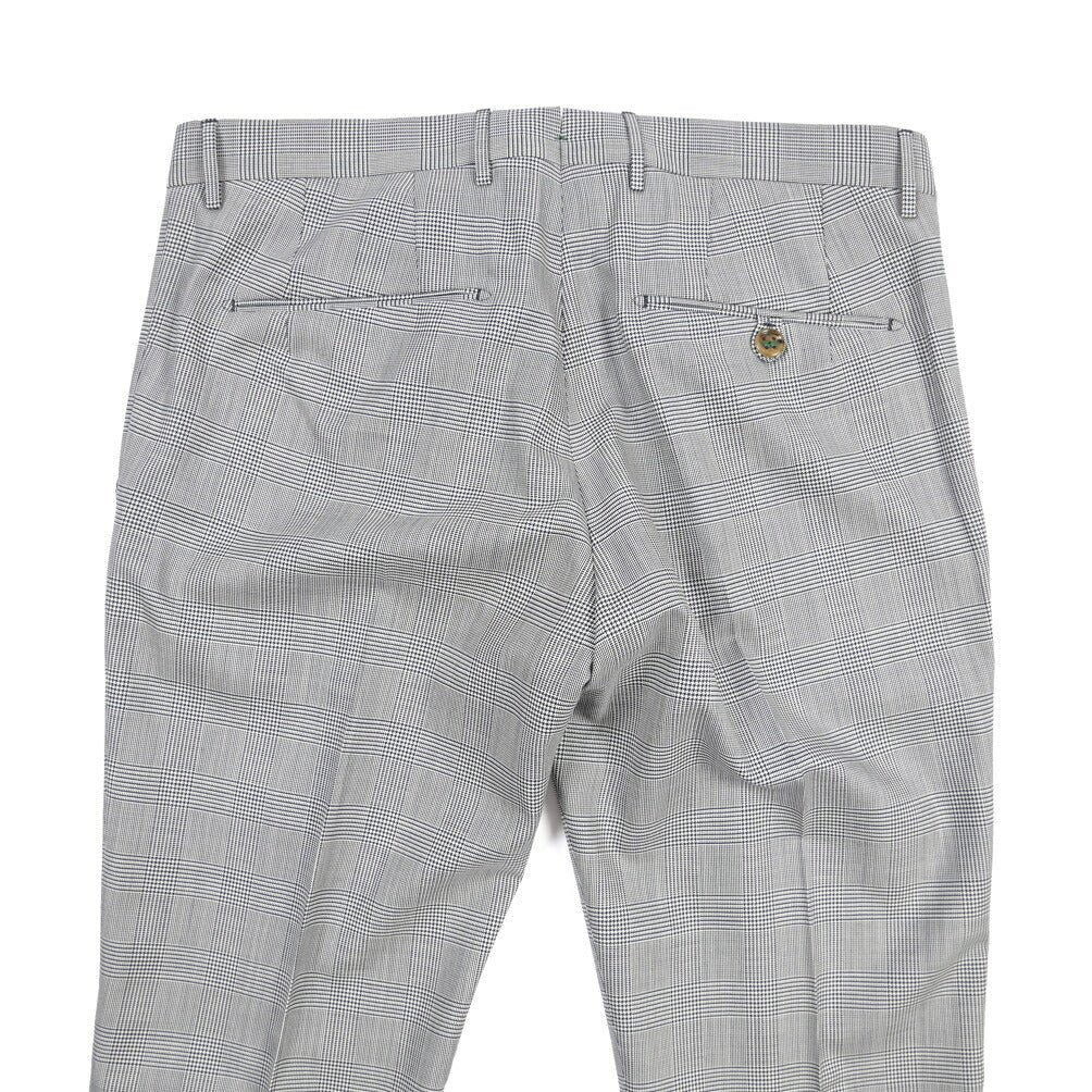 BERWICH “SC/1” コットン混ウール ノータックパンツ ブルーグレー(blue) 48 | GUARDAROBA MILANO OFFICIAL STORE