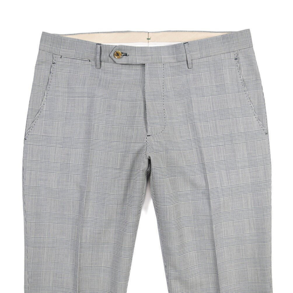 BERWICH “SC/1” コットン混ウール ノータックパンツ ブルーグレー(blue) 48 | GUARDAROBA MILANO OFFICIAL STORE