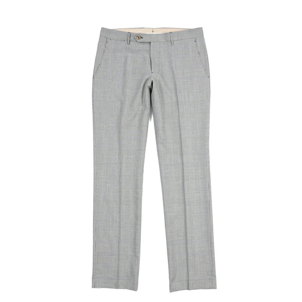 BERWICH “SC/1” コットン混ウール ノータックパンツ ブルーグレー(blue) 48 | GUARDAROBA MILANO OFFICIAL STORE