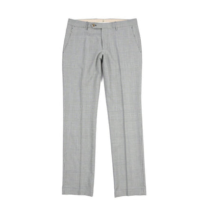 BERWICH “SC/1” コットン混ウール ノータックパンツ ブルーグレー(blue) 48 | GUARDAROBA MILANO OFFICIAL STORE