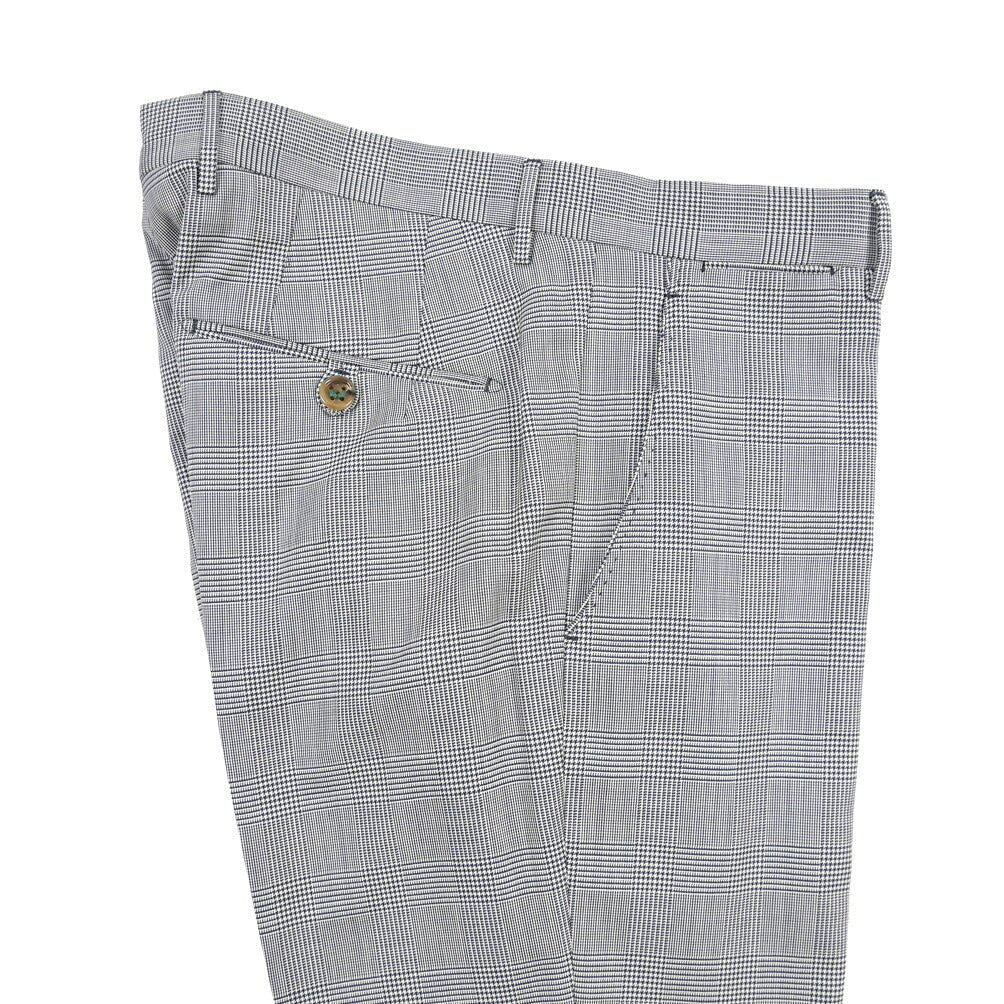 BERWICH “SC/1” コットン混ウール ノータックパンツ ブルーグレー(blue) 48 | GUARDAROBA MILANO OFFICIAL STORE