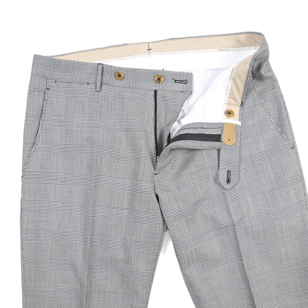 BERWICH “SC/1” コットン混ウール ノータックパンツ ブルーグレー(blue) 48 | GUARDAROBA MILANO OFFICIAL STORE