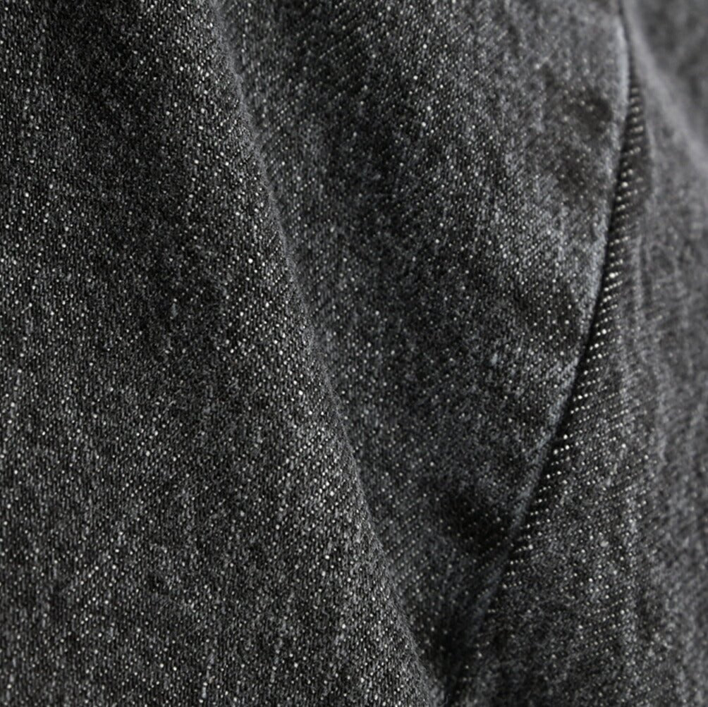 BERWICH "SCOTCH" コットン100% ツータック デニムスラックス / デニスラ ブラック(black denim) 44 | GUARDAROBA MILANO OFFICIAL STORE