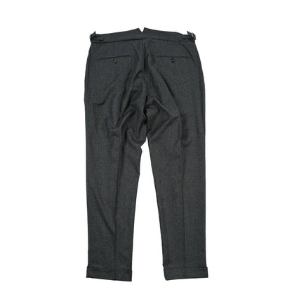 BERWICH “SCOTCH” ヴァージンウール100% ツータックスラックス ダークグレー(smoke) 50 | GUARDAROBA MILANO OFFICIAL STORE