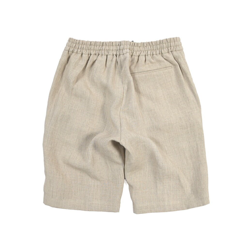 BERWICH “SHORT SPIAGGIA” ヘンプ100% ノータックショーツ ベージュ(desert) 48 | GUARDAROBA MILANO OFFICIAL STORE