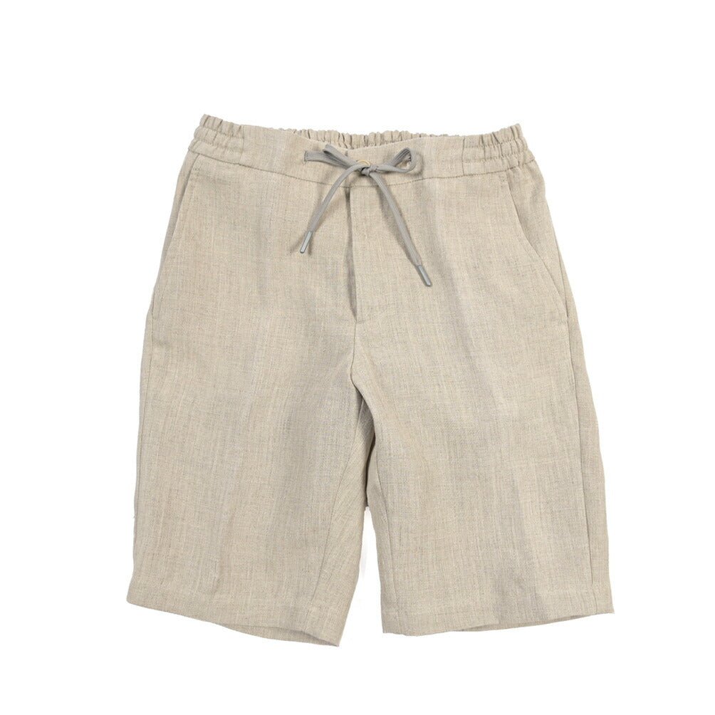 BERWICH “SHORT SPIAGGIA” ヘンプ100% ノータックショーツ ベージュ(desert) 48 | GUARDAROBA MILANO OFFICIAL STORE