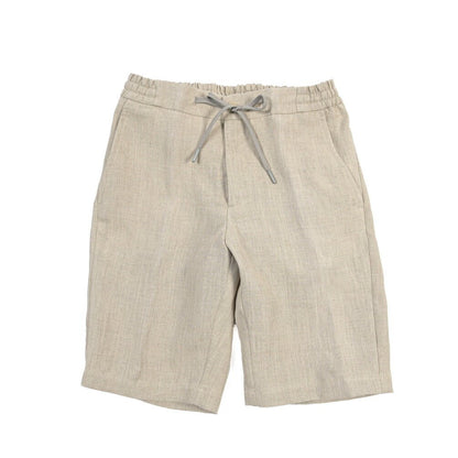 BERWICH “SHORT SPIAGGIA” ヘンプ100% ノータックショーツ ベージュ(desert) 48 | GUARDAROBA MILANO OFFICIAL STORE