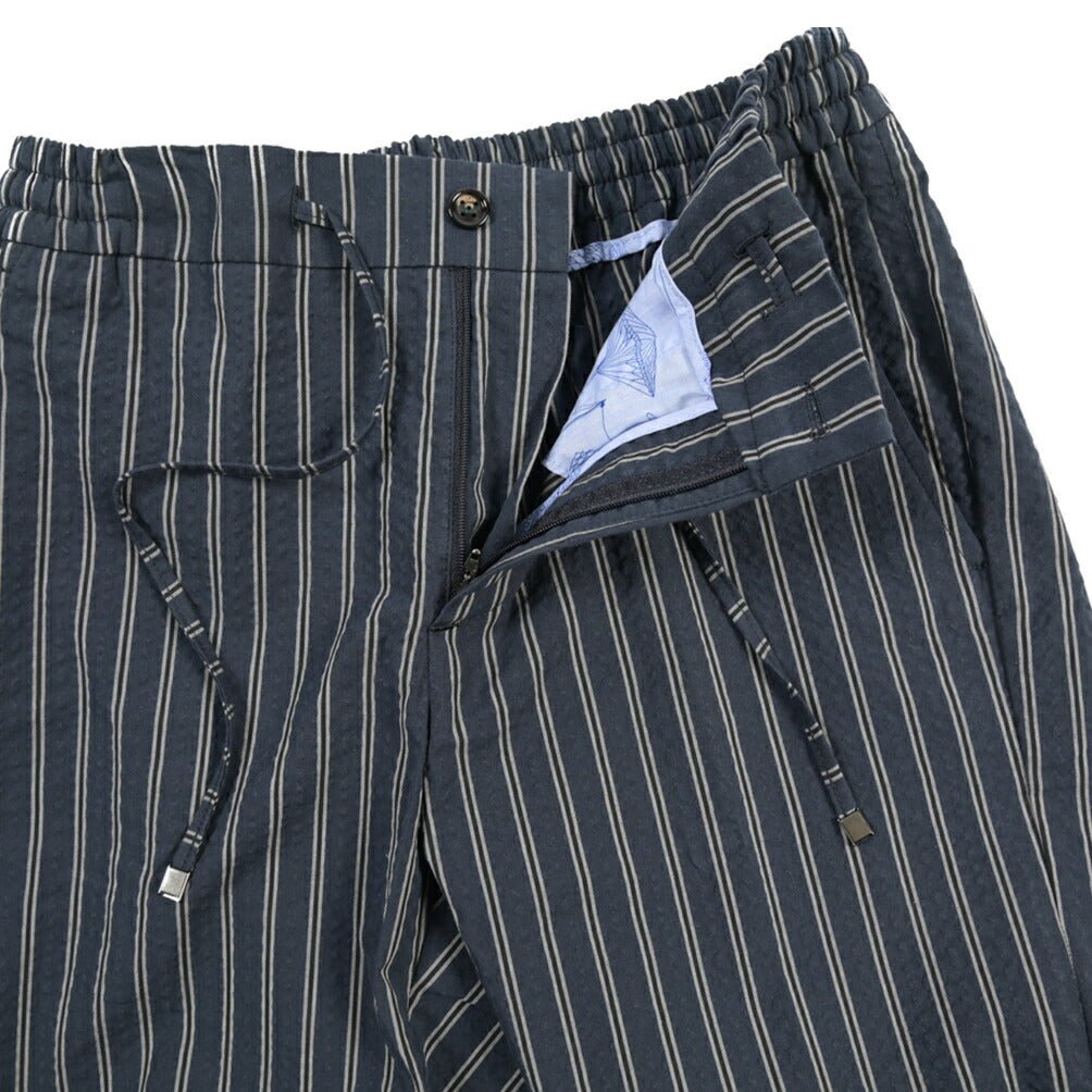 BERWICH “SHORT SPIAGGIA” ノータックコットンショーツ ネイビー(navy) 46 | GUARDAROBA MILANO OFFICIAL STORE
