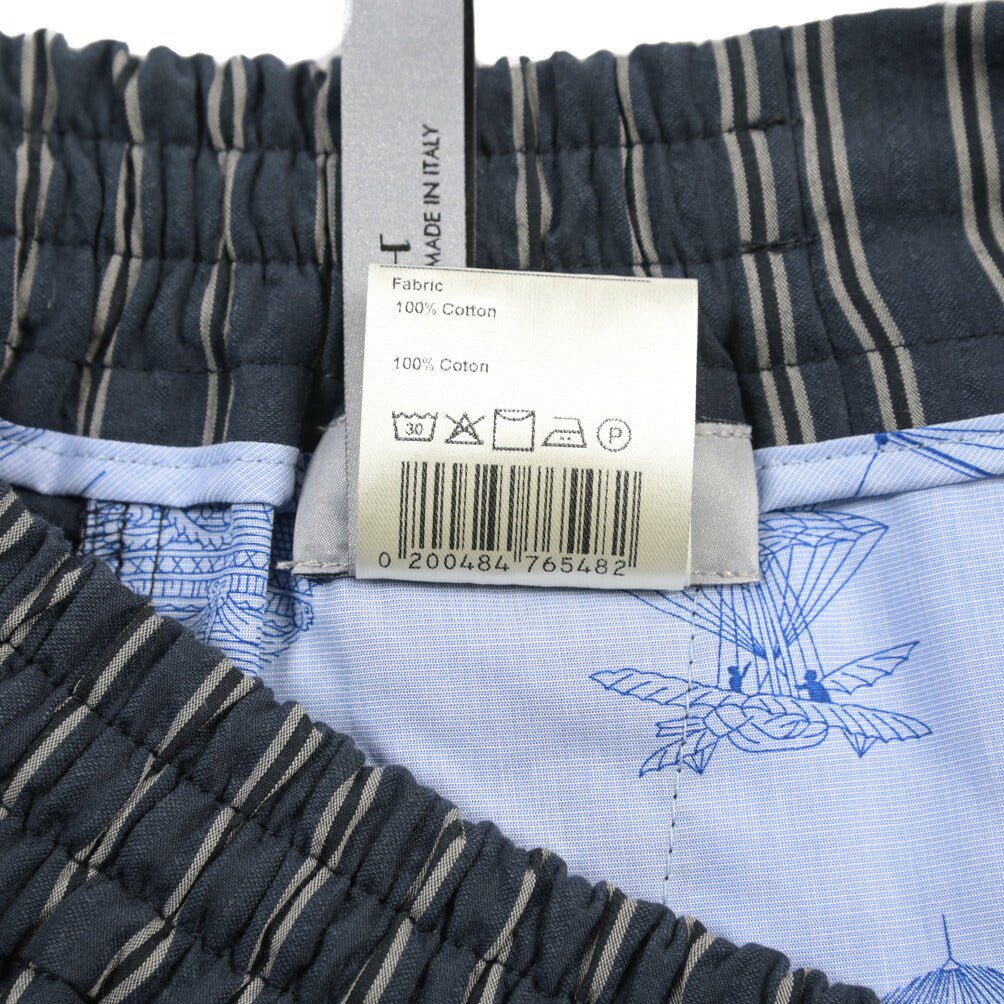 BERWICH “SHORT SPIAGGIA” ノータックコットンショーツ ネイビー(navy) 46 | GUARDAROBA MILANO OFFICIAL STORE