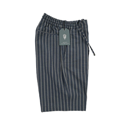 BERWICH “SHORT SPIAGGIA” ノータックコットンショーツ ネイビー(navy) 46 | GUARDAROBA MILANO OFFICIAL STORE