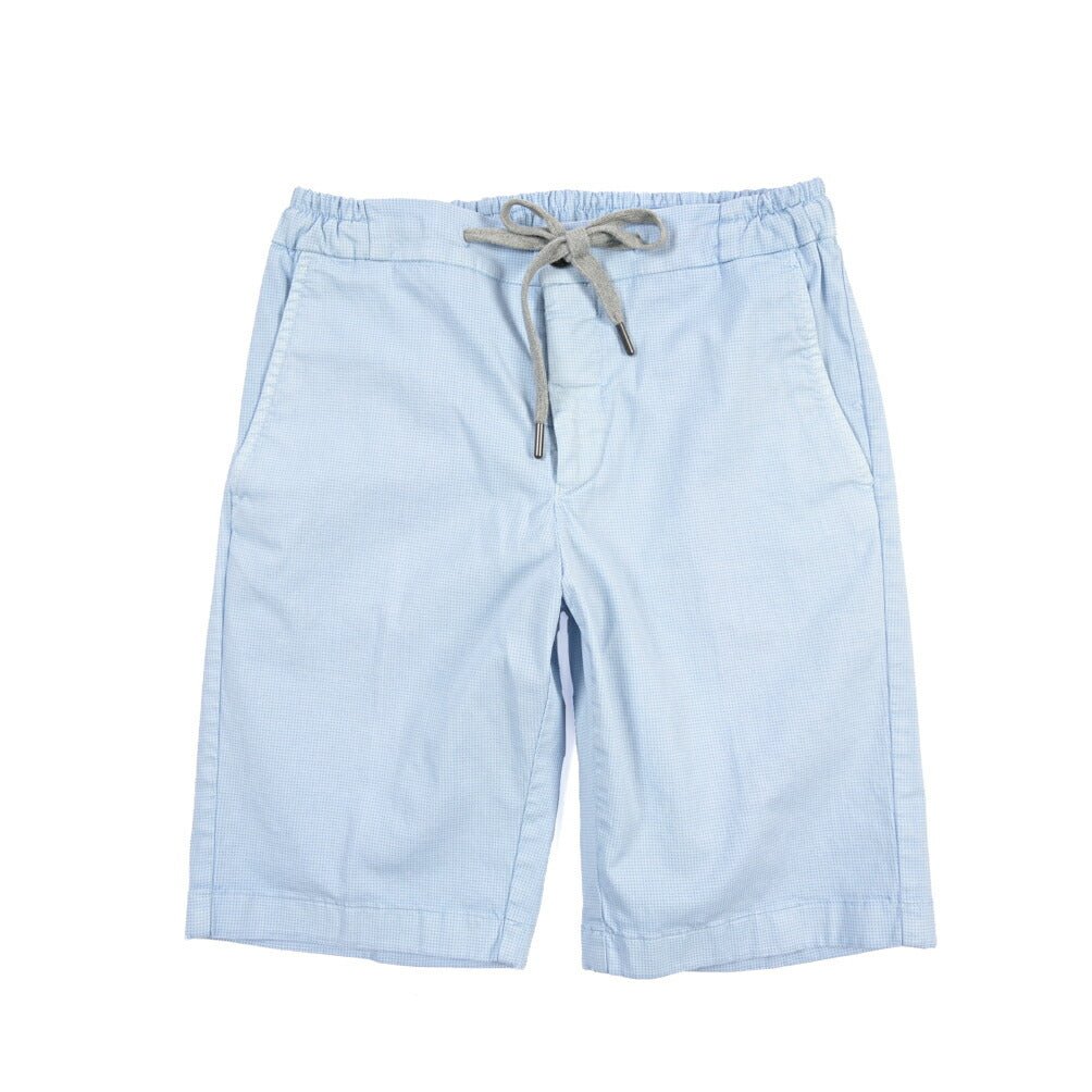 BERWICH “SHORT SPIAGGIA” リヨセル混コットン ストレッチショーツ ライトブルー(lt azzurro75) 46 | GUARDAROBA MILANO OFFICIAL STORE