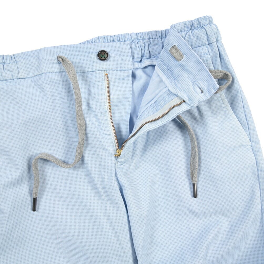 BERWICH “SHORT SPIAGGIA” リヨセル混コットン ストレッチショーツ ライトブルー(lt azzurro75) 46 | GUARDAROBA MILANO OFFICIAL STORE