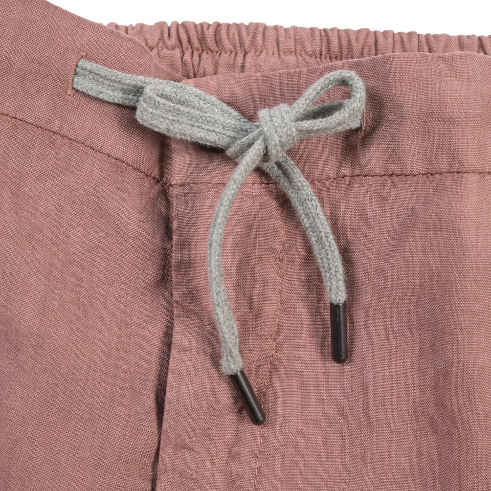 BERWICH “SHORT SPIAGGIA-GD” リネン100% ノータックショーツ ピンク(rosa474) 48 | GUARDAROBA MILANO OFFICIAL STORE